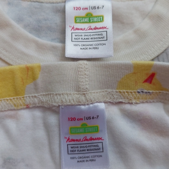 Hanna Andersson Sesame Street pjs 6-7 - Picture 8 of 16